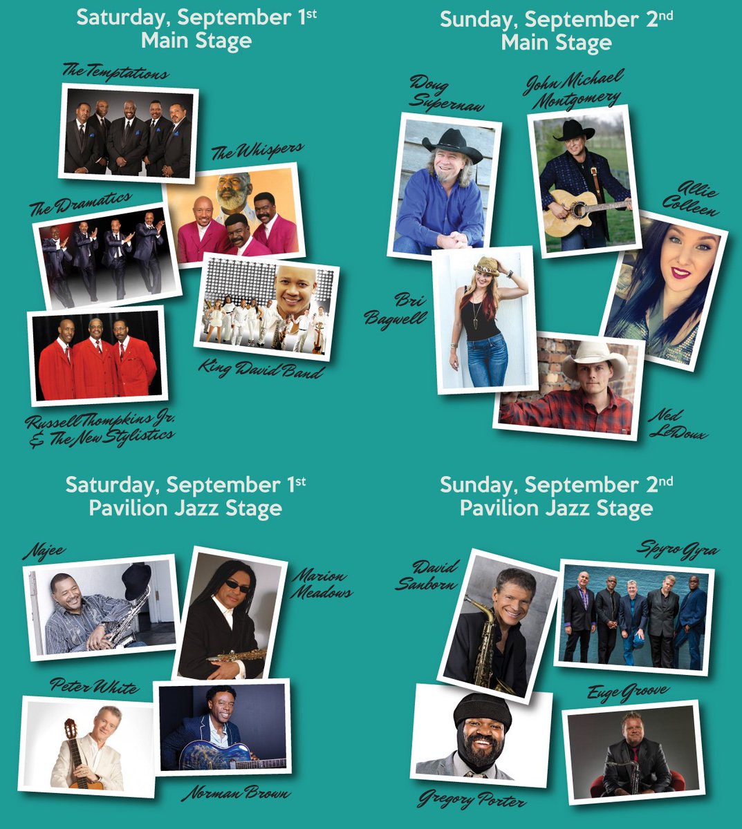 2018mfsr's tweet photo. 2018 Music Fest at Southfork Ranch Line-Up! #2018mfsr #fun #musicfestival #labordayweekendevents #labordayweekend2018 #dfwmusic https://t.co/7ql4hoXFHO