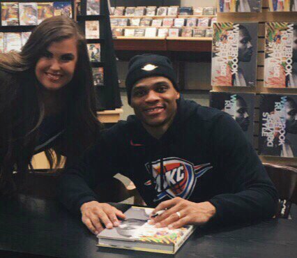 kpainter13's tweet photo. Got to meet @russwest44 today! 💙⚡️#MVP https://t.co/ToNwOKC14V