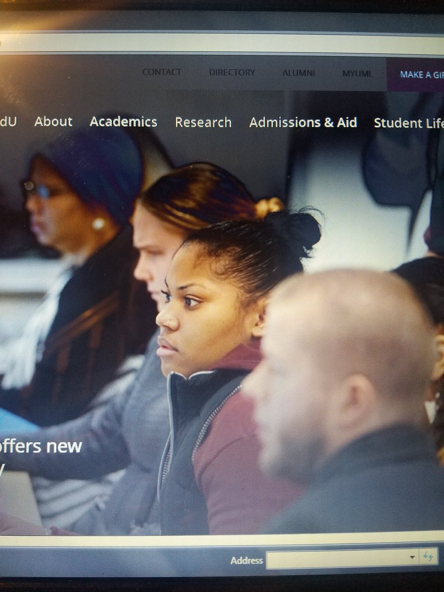 AHavs212's tweet photo. Fun fact: If you log onto the official UMASS Lowell website homepage, there's a lovely photo of a student realizing how much loan debt she's in https://t.co/mb9jq5ZlNf