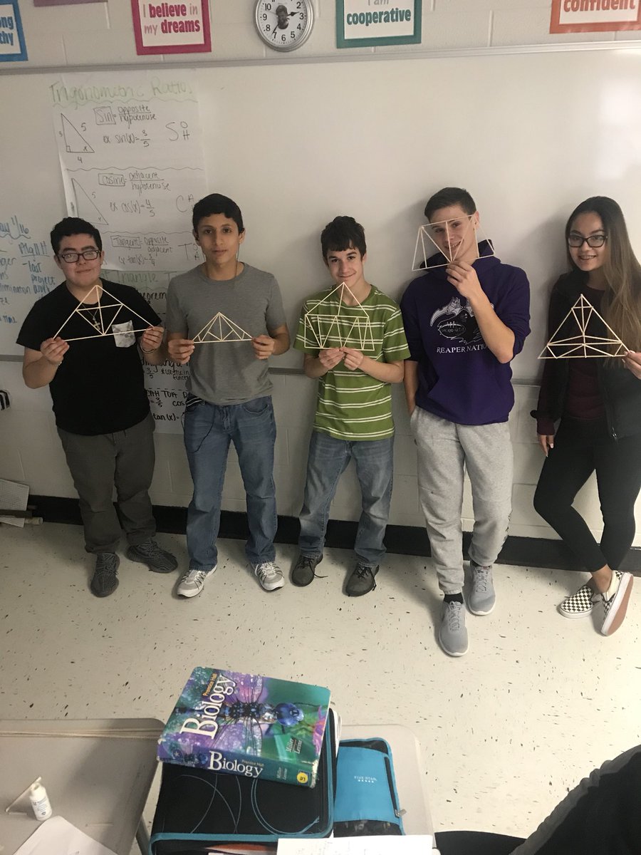 mshitzeman's tweet photo. We did it, constructions are complete! My engineers worked their butts off and I could not be more proud. Geo honors, you rock 👊🏼 (make sure to have your write-ups turned into google classroom tonight! 😊) #PHS #88isgreat #PBL #GeometryHonors https://t.co/5aVbOpDaFx