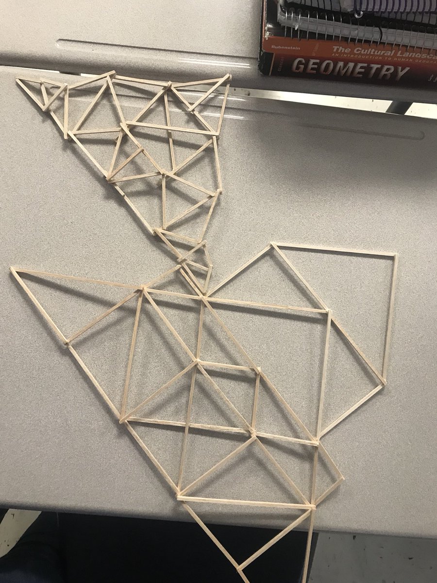 mshitzeman's tweet photo. We did it, constructions are complete! My engineers worked their butts off and I could not be more proud. Geo honors, you rock 👊🏼 (make sure to have your write-ups turned into google classroom tonight! 😊) #PHS #88isgreat #PBL #GeometryHonors https://t.co/5aVbOpDaFx