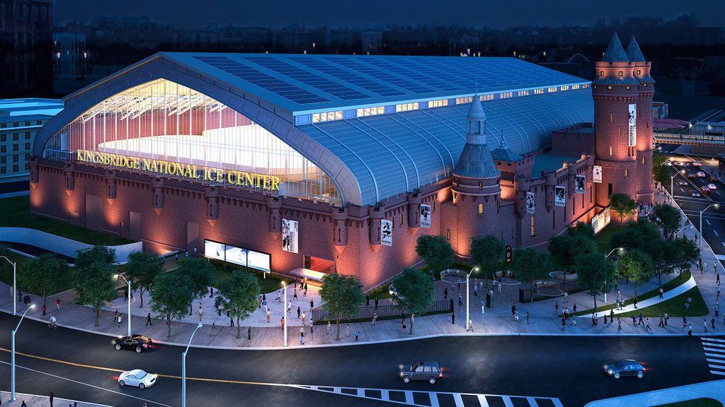 BronxTours's tweet photo. Kingsbridge Armory: A rendering of the proposed ice center... Photo credit: SCI Architects 📷 #IceCenter #Architecture #KingsbridgeRoad #Travel #Tours #TheBronx #Skate #IceSkating #NewYorkCity #USA #KNIC #NYCLandmark https://t.co/9JT8AHf7zl