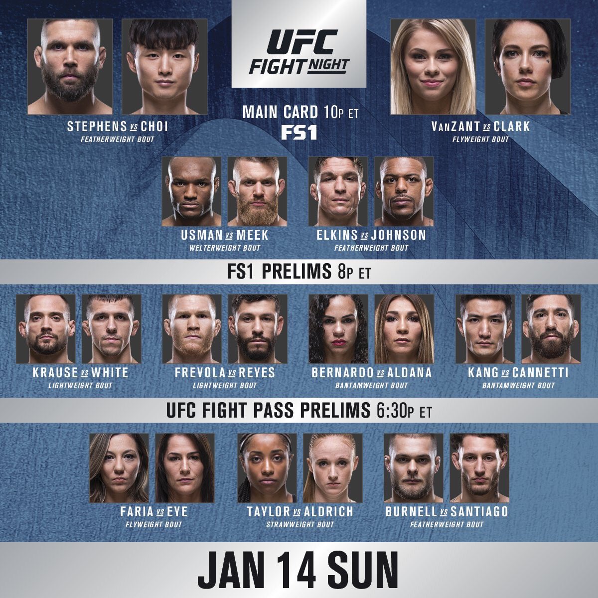 sttouponse's tweet photo. UFC Fight Night 124 Prelims Starting Now On @FS1 From The Scottrade Center In St. Louis #UFC #UFCSTL #StephensChoi https://t.co/h0sEj6Hxgb