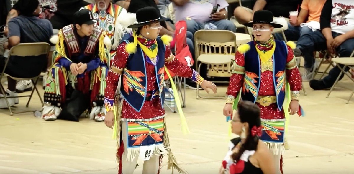 NDNLit's tweet photo. Watch This Incredible Two-Spirit Couple Redefine Native Dance: "We’re going to do this no matter what anybody may think.” https://t.co/NfOVboBZUe https://t.co/g7F07WBEZE