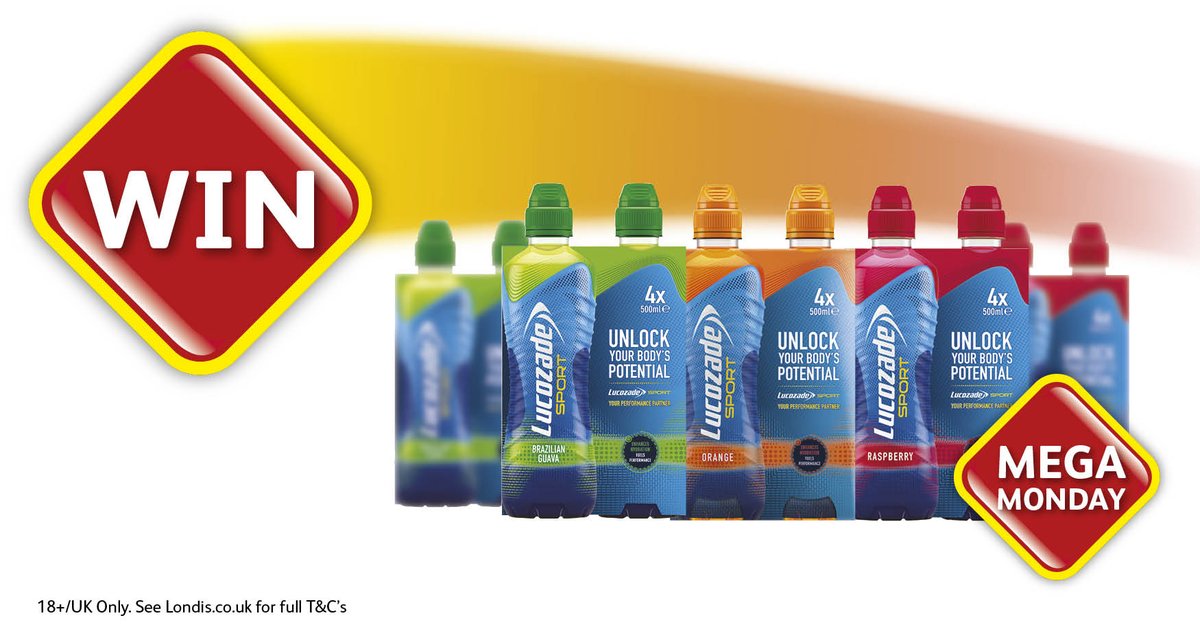#WIN with #MegaMonday!

For your chance to #WIN <a href="/LucozadeSport/">Lucozade Sport</a> to help keep you moving this January,  simply RT &amp; Follow <a href="/myLondis/">Londis (NOT ACTIVE)</a>!

#LondisMegaDeals