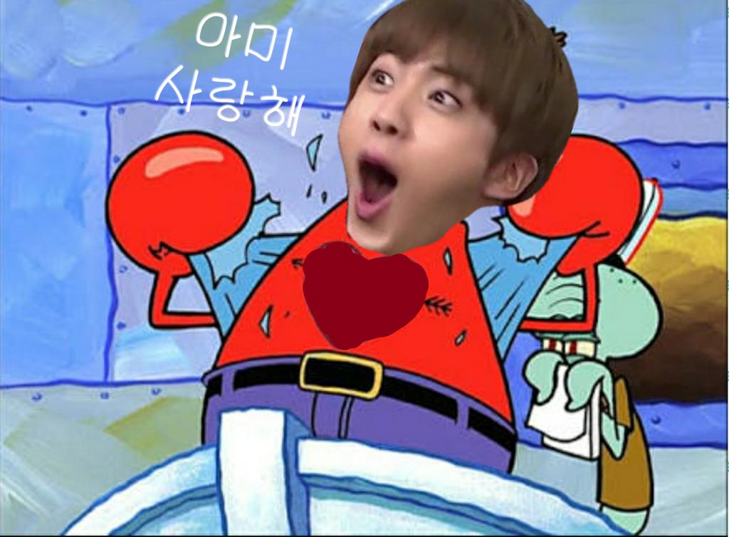 sugaupdates's tweet photo. Who owns Krusty Krab? 

...Mr. EuJIN Krabs HAHAHAHAHAHAHAHAHAHHAHAHAHAAHHAHAHAHAHAHAHAHAHAHAHAHAHAHHAAHAHHAHAHAHAAHAHAHAHAHAHHAA 😂😂😂😂 
 #iHeartAwards #BestFanArmy #BTSARMY https://t.co/EV7NxEArRb