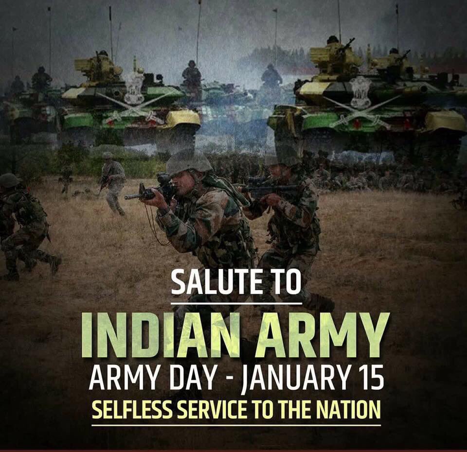 Salute to Indian Army Day - Jan15