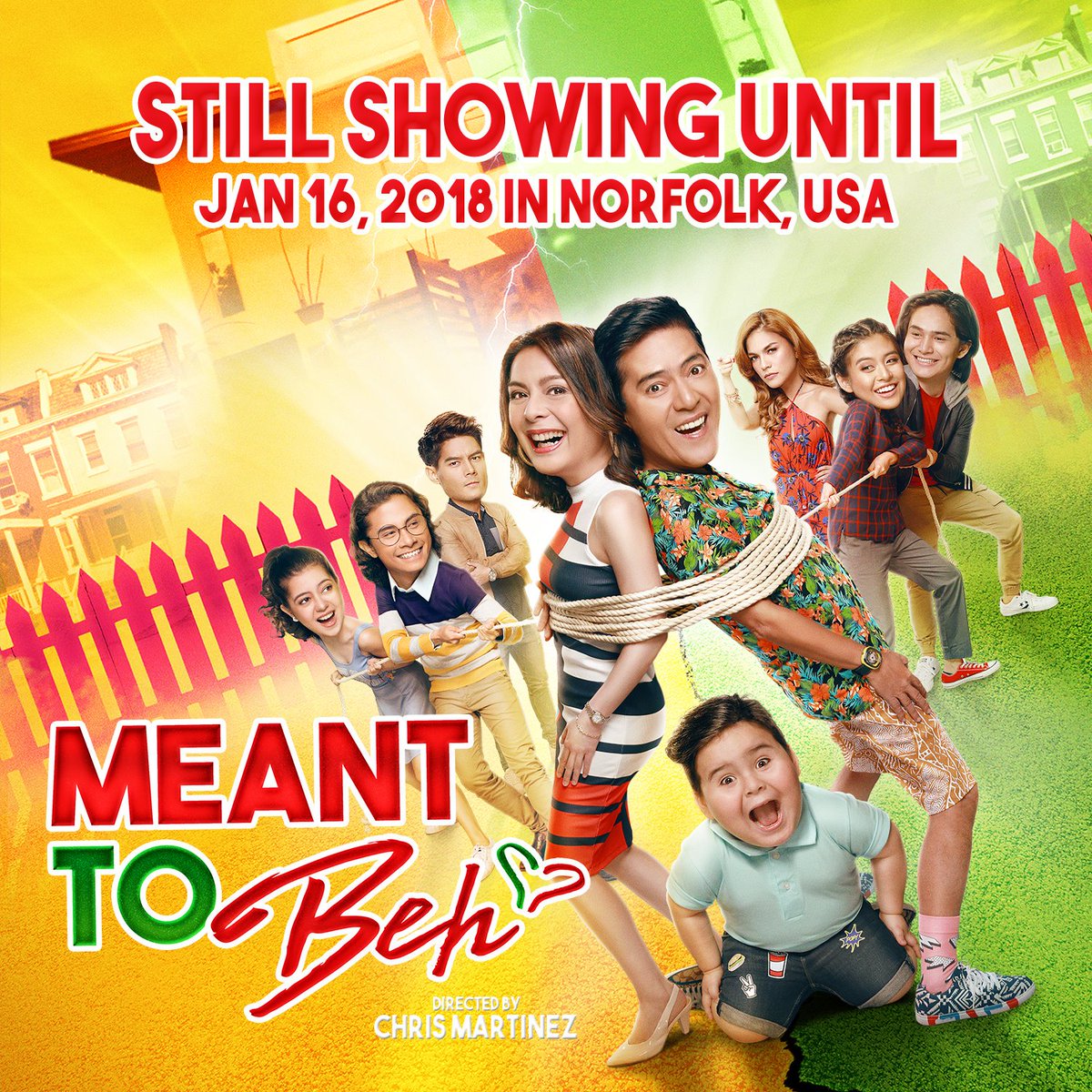 Mga beh sa NORFOLK, VA! Extended ang saya at la la love for the whole fam dahil showing pa ang Meant To Beh hanggang JANUARY 16!