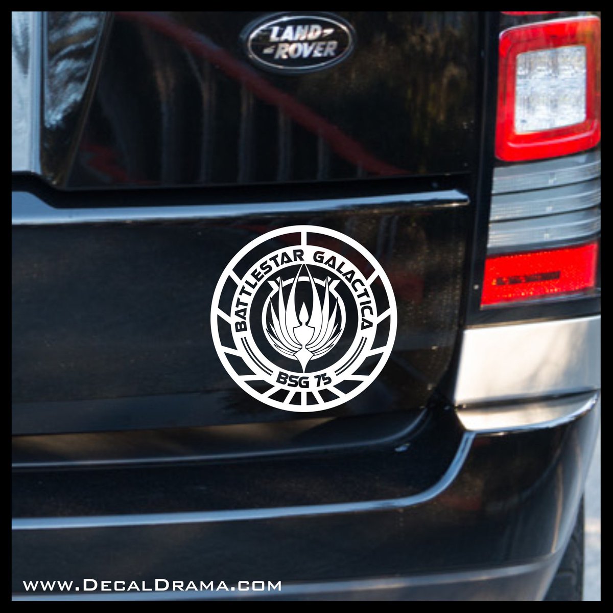 DecalDrama's tweet photo. What the #Frak #BattlestarGalactica -inspired Fan Art; Battlestar Galactica emblem #BSG #SoSayWeAll #KaraThrace #Cylon #Cylons #ViperMKII Starbuck, Apollo, Commander Adama, Tigh, Pegasus Available at https://t.co/9mswJv6CRn #MuggleMaker #DecalDrama https://t.co/RQypOcafLN