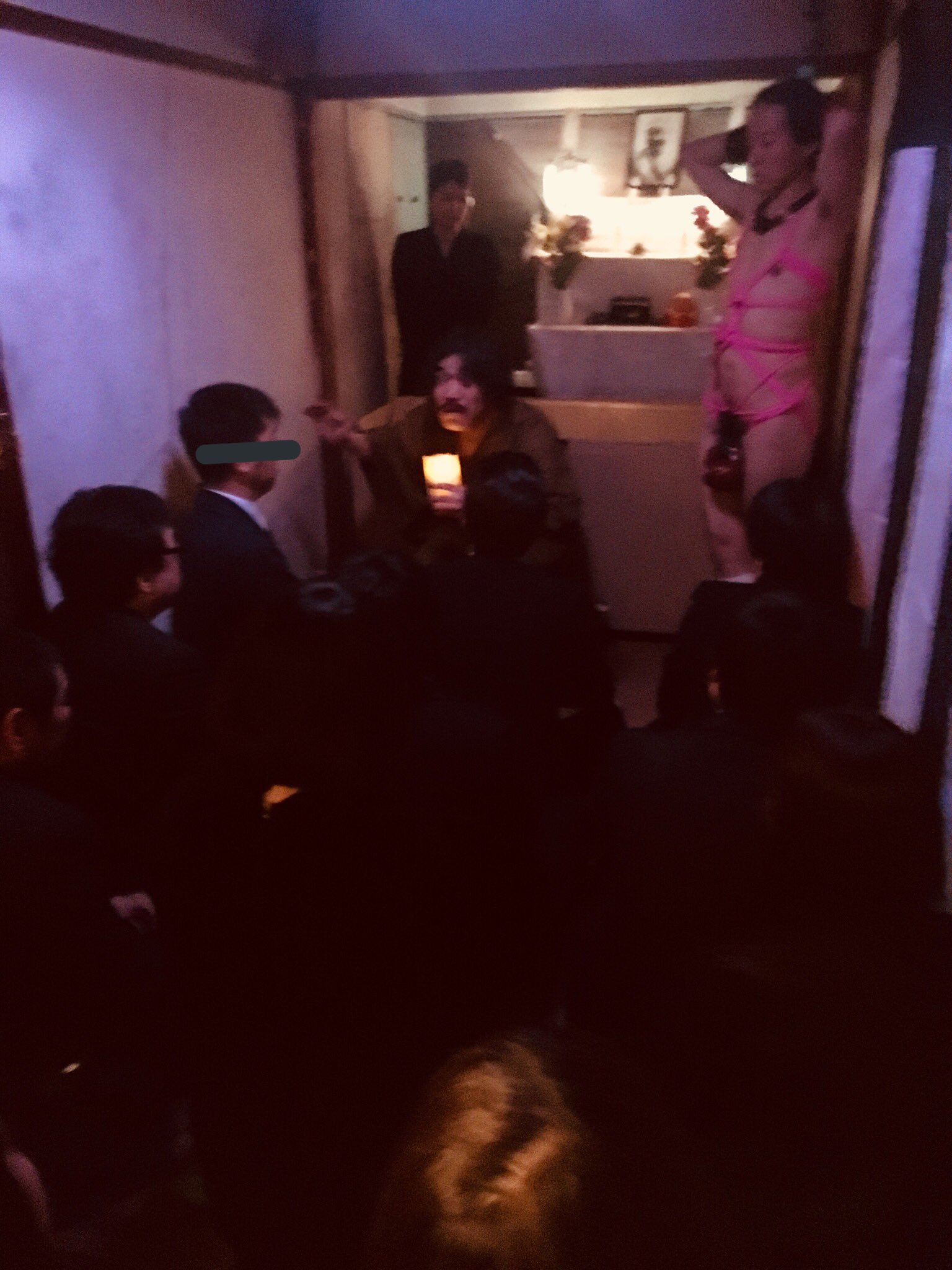 オバケン 畏怖 咽び家 いふむせびや オバケン 畏怖咽び家 特別イベント 笑ってはいけないお葬式 ご参列いただき誠にありがとうございました 皆様の喪服姿 とっても素敵でした 再び咽び家は本日からホラー屋敷に戻ります また皆様にお会い出来る日を心