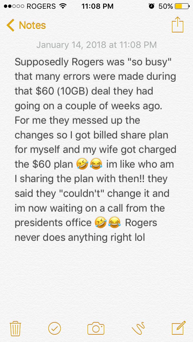 Kyri82's tweet image. Check you Rogers bill people if you recently got that new $60 (10GB) plan. I just wasted almost 2 hours with @RogersHelps