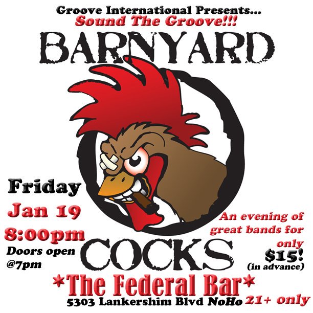 barnyardcocks's tweet image. Hey everyone, we're back! 1st show of 2018! JAN 19th, 8pm. #federalbar #classicrock #955klos #soundthegroove #livemusic #rockandroll
