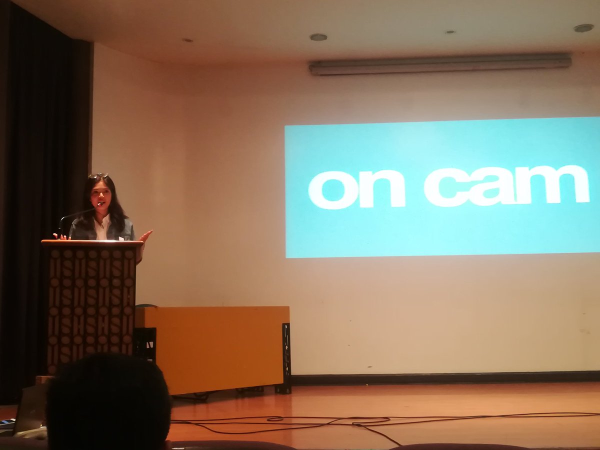 TOMCATust's tweet photo. ON STAGE: Our first speaker Ms. Angelique Manto will be presenting her expertise and giving some tips for the audience about oncam hosting. #CATStepUp https://t.co/8ED8bgNfqh