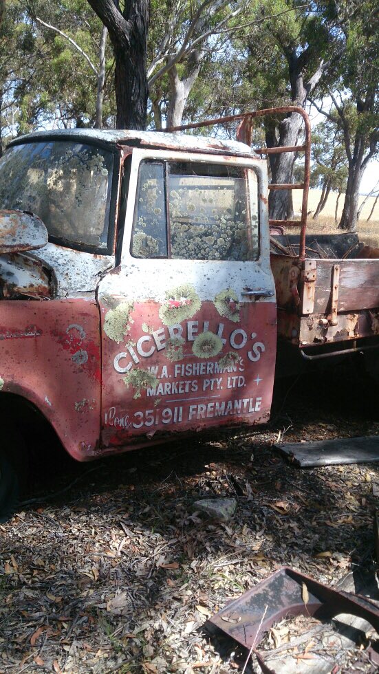 dickjohno's tweet photo. Does anyone know who has this truck on their farm - Kojonup area apparently..?? https://t.co/Qu1bw3yzQh