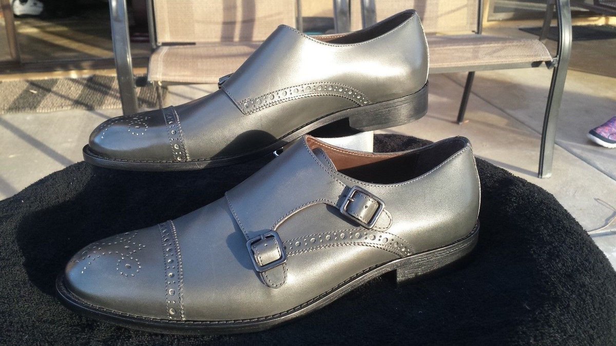 NEW Bruno Magli Alfanzo men's leather strap #loafers in dark grey, only $285! (size 11.5) ebay.to/2r22rck 🇮🇹 #Shoes #ItalianInspiration #Mensfashion #mensstyle #luxurybrand #brunomagli