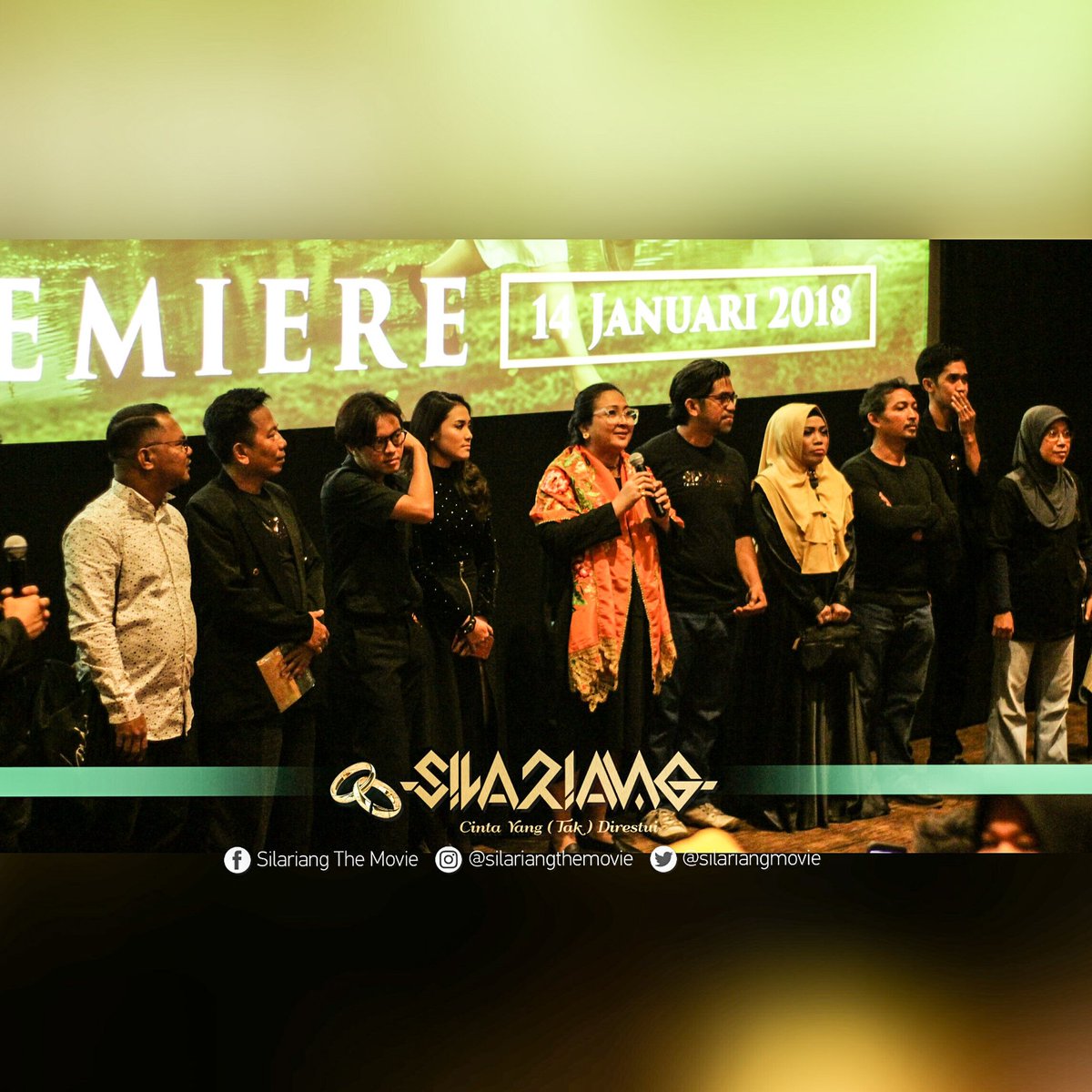 Pemain dan kru memberikan sambutan kepada antusiasme warga Makassar yang begitu tinggi terhadap film <a href="/silariangmovie/">#SILARIANGTHEMOVIE</a> #silariangthemovie