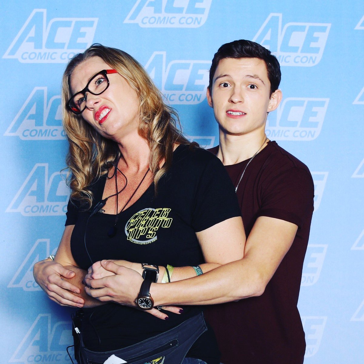 KitsieDuncan's tweet photo. From the #awkwardprom series @TomHolland1996 and I at the ‘Mrs Robinson’ Junior/Senior prom #acecomicconaz #spiderman #cpolife https://t.co/1MCgCxseyu
