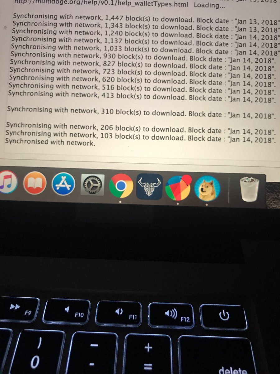 KnightsofCrypto's tweet image. #newrecord MultiDoge Desktop Wallet Only takes 2 Days to sync Up....  #RDD Coin is a Week 😨