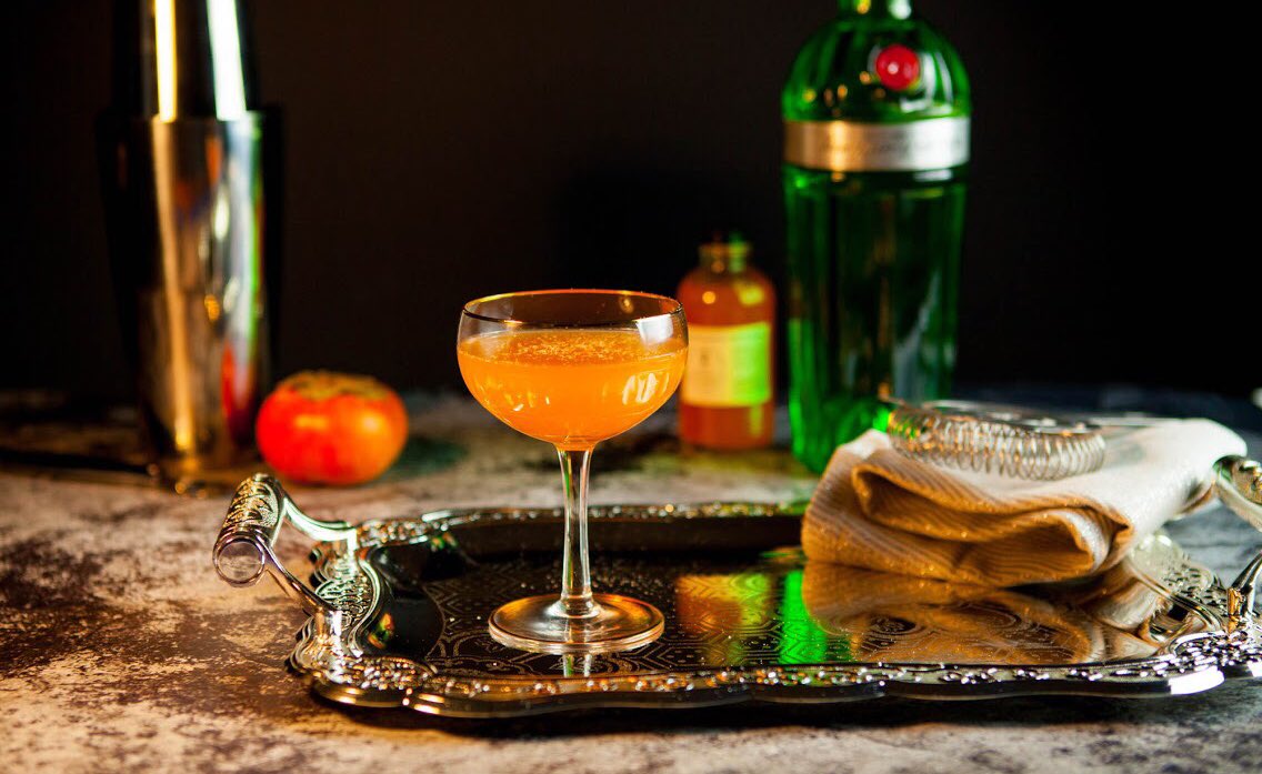 shakerandspoon's tweet image. .@TylerTender recommends @Tanquerayusa No. 10 #gin for her Above a Persimmon #cocktail this year. “The botanicals used (juniper, coriander, angelica, licorice) were prized gems of the spice trade, with origins from the faraway and exotic destinations of The Orient Express.”