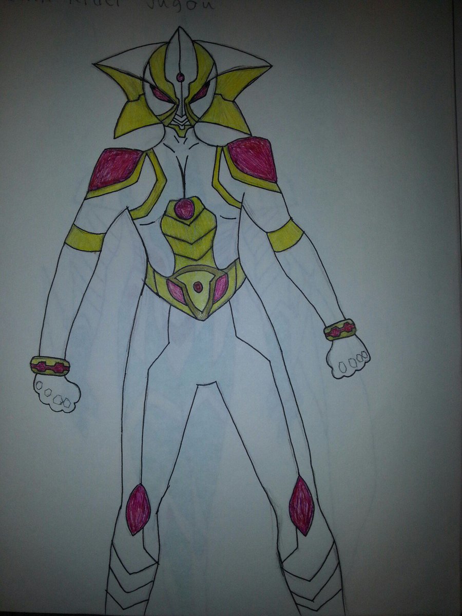 Kevvkirb's tweet image. This is jugou, his name is a number. He&apos;s supposed to be a cobra themed villain.
#tokusatsu #henshin #planetchasers #myart #oc #characterdesign