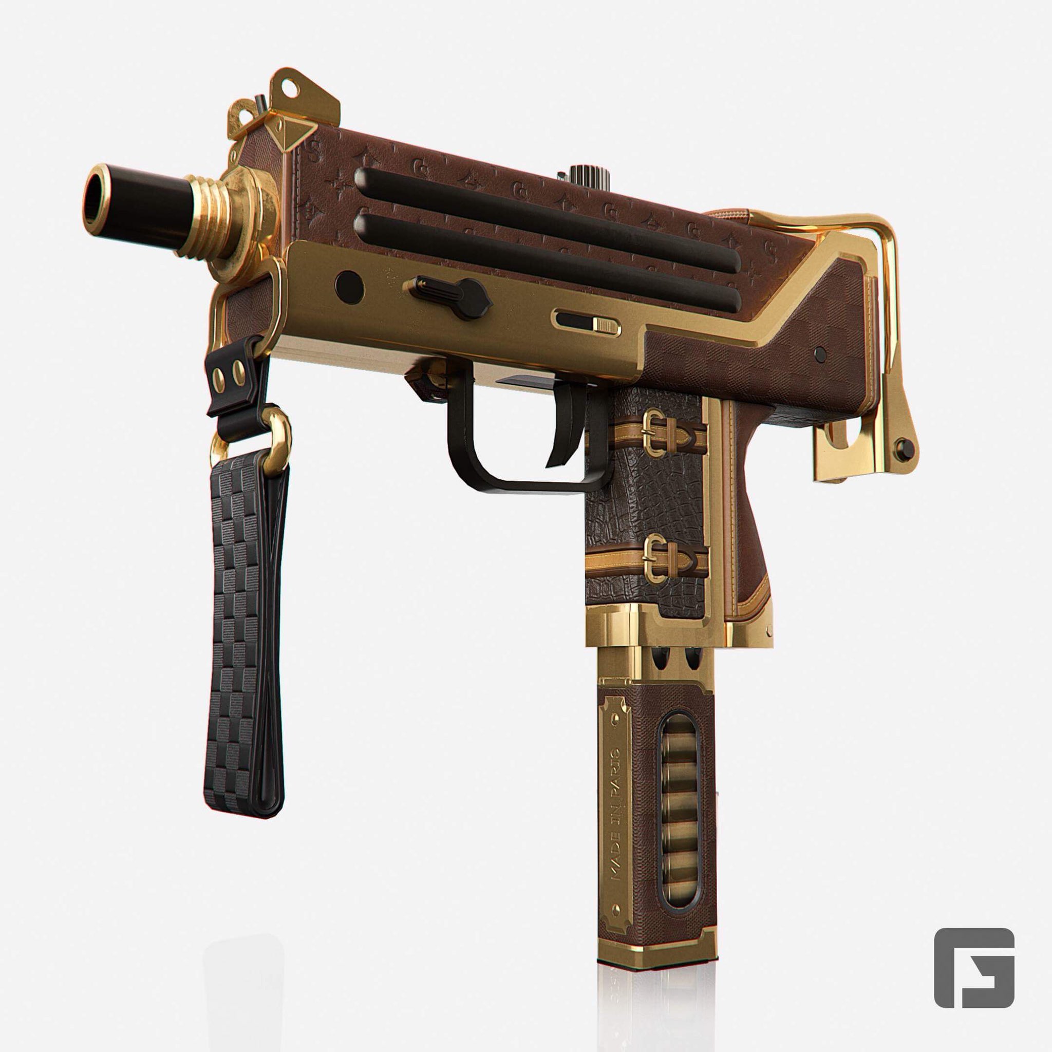 louis vuitton gun skin