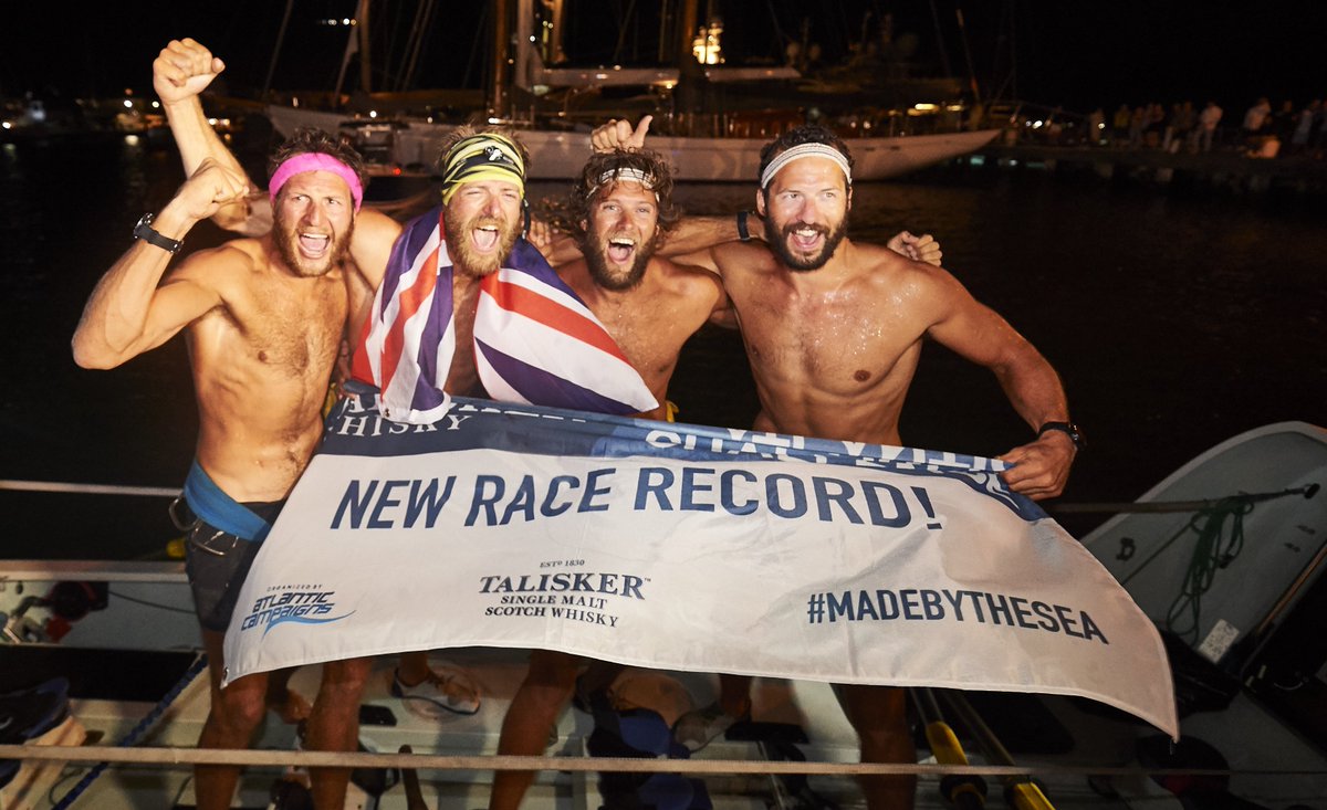 Storms, exhaustion and hallucinations!
Amateur rowers smash the Atlantic Challenge record in 29 days 

trib.al/IAC3uEr