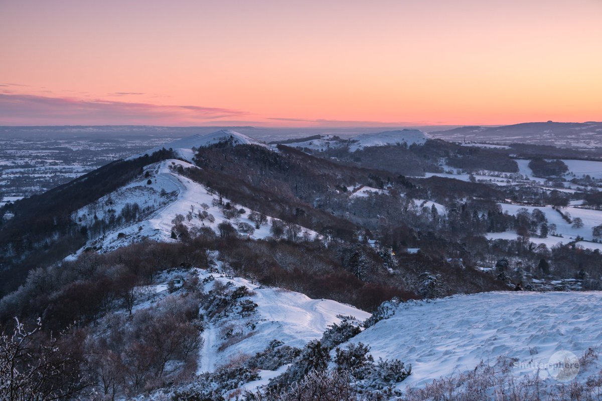 A shot from the snowy Malverns last month, taken near the #Worcestershire Beacon