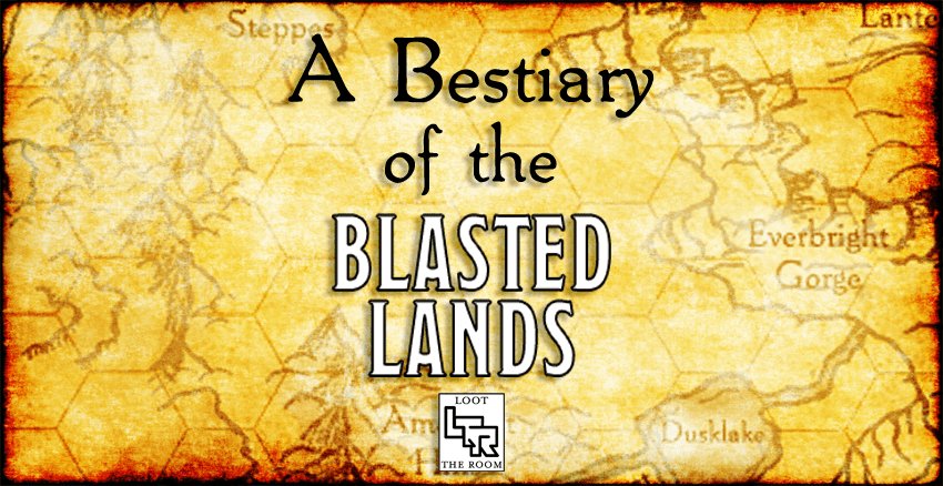 pangalactic's tweet photo. A Bestiary of the Blasted Lands #dmsguild #dnd #monsters #rpghook #statboost https://t.co/szh8az9A9j https://t.co/SRDgZZSLGN