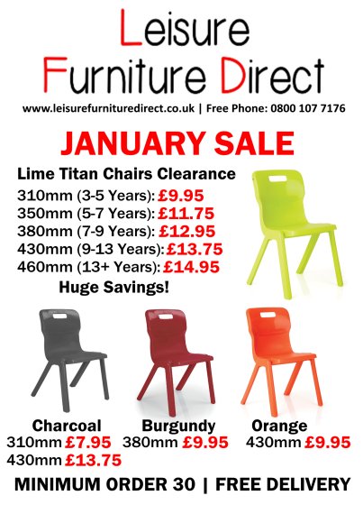 LFurnitureD's tweet photo. Good Morning! Our January Sale is GO GO GO!

#Titan #Classroom #Chairs from JUST £7.95!
#OfficeDesks and Pedestals from JUST £149.95!

While Stocks Last!
Free Phone: 0800 107 7176 | https://t.co/p5Y60EbTbO 

#SchoolFurniture #OfficeFurniture #TitanFurniture #TCOffice https://t.co/oX2oEz2Z3A