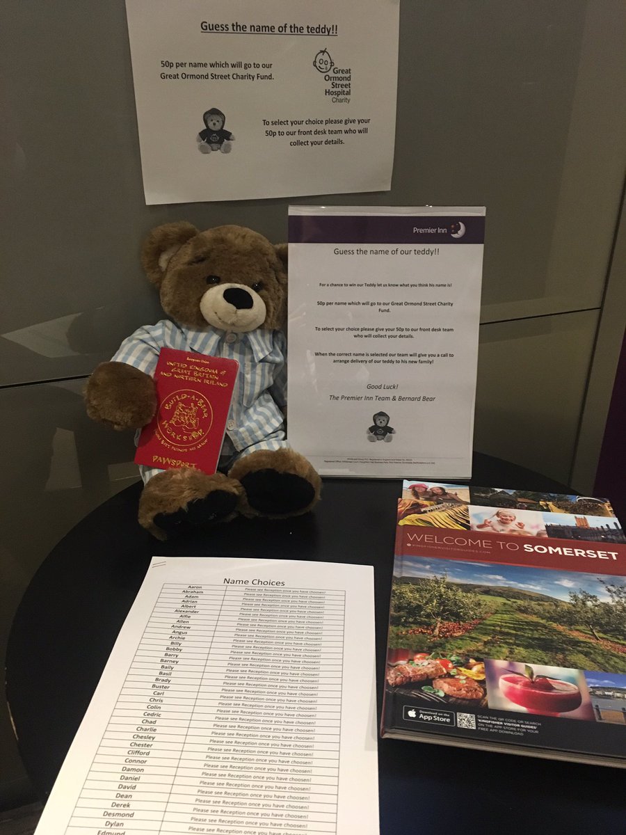 Guess the Name of our bear game ready to go at Taunton East.. who will win?!? <a href="/GreatOrmondSt/">Great Ormond Street Hospital for Children</a> #GOSH <a href="/SouthWestAreaPI/">South West Area</a> @Wheelelu