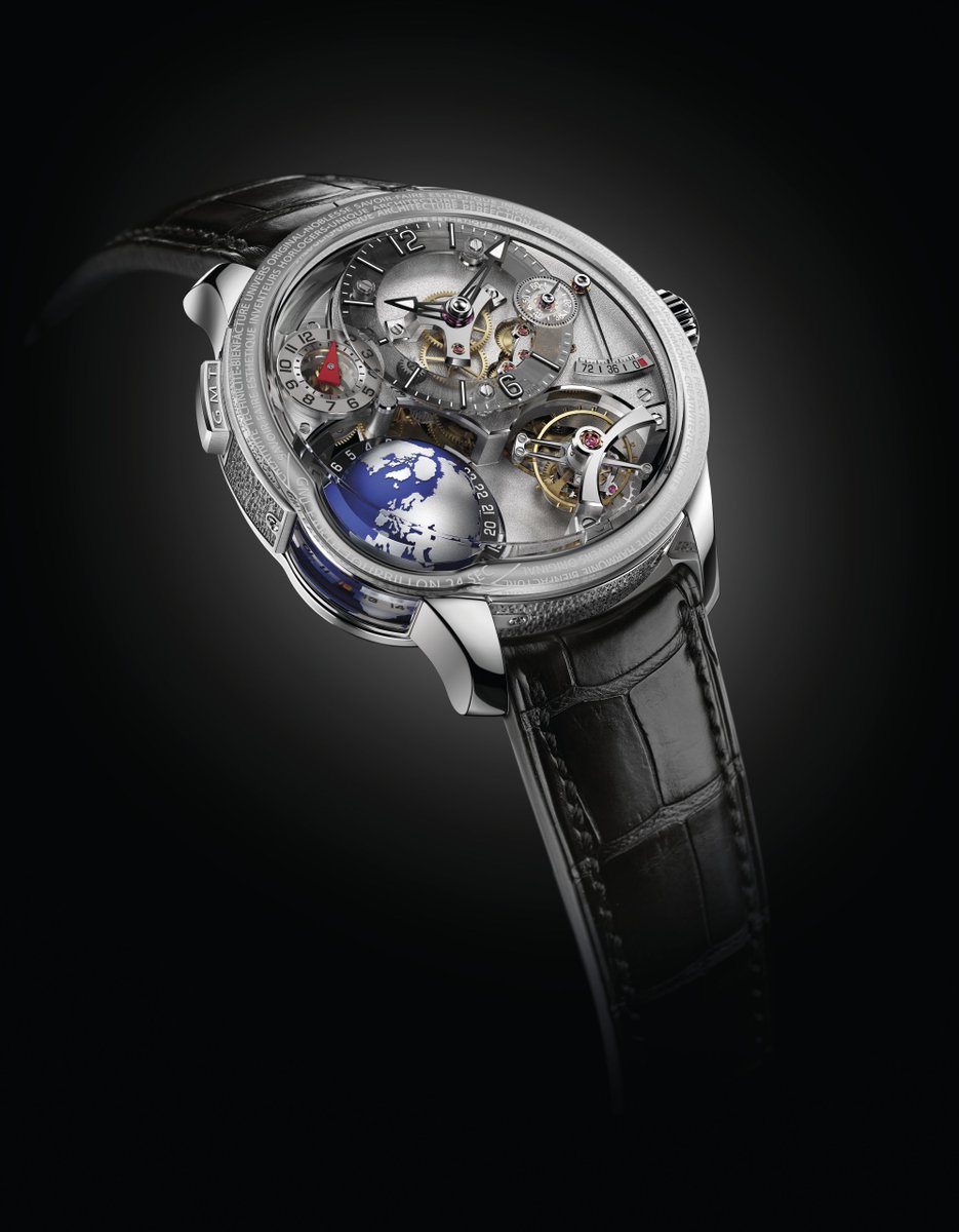 GreubelForsey's tweet photo. SIHH Day 1: Discover the GMT Earth: Transparency – three-dimensionality and a 360° view of the terrestrial globe.
#GreubelForsey #Artofinvention #Atelier #Timepiece #Finewatchmaking #Swissmade #HauteHorlogerie #GMTEarth #GMT #Earth #Tourbillon24Secondes #SIHH #SIHH2018 https://t.co/oruxGr5gZH