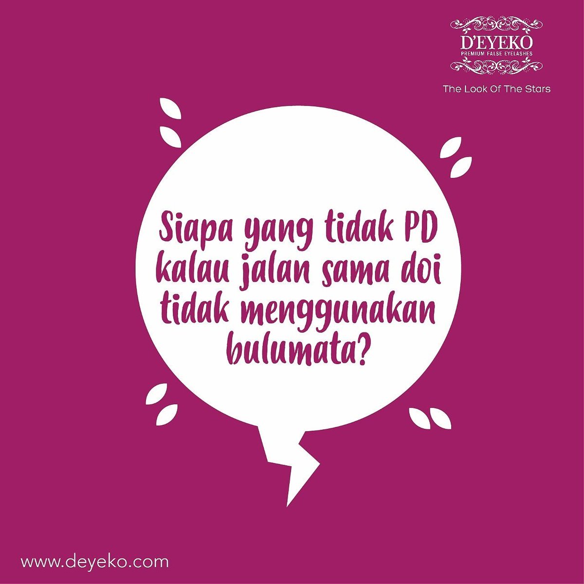 DeyekoID's tweet photo. Siapa yang tidak PD kalau jalan sama doi tidak menggunakan bulumata?

.
.
Info lebih lanjut:
BBM 596ED8BD
WA 085776999522 https://t.co/YPTJSdwPsx