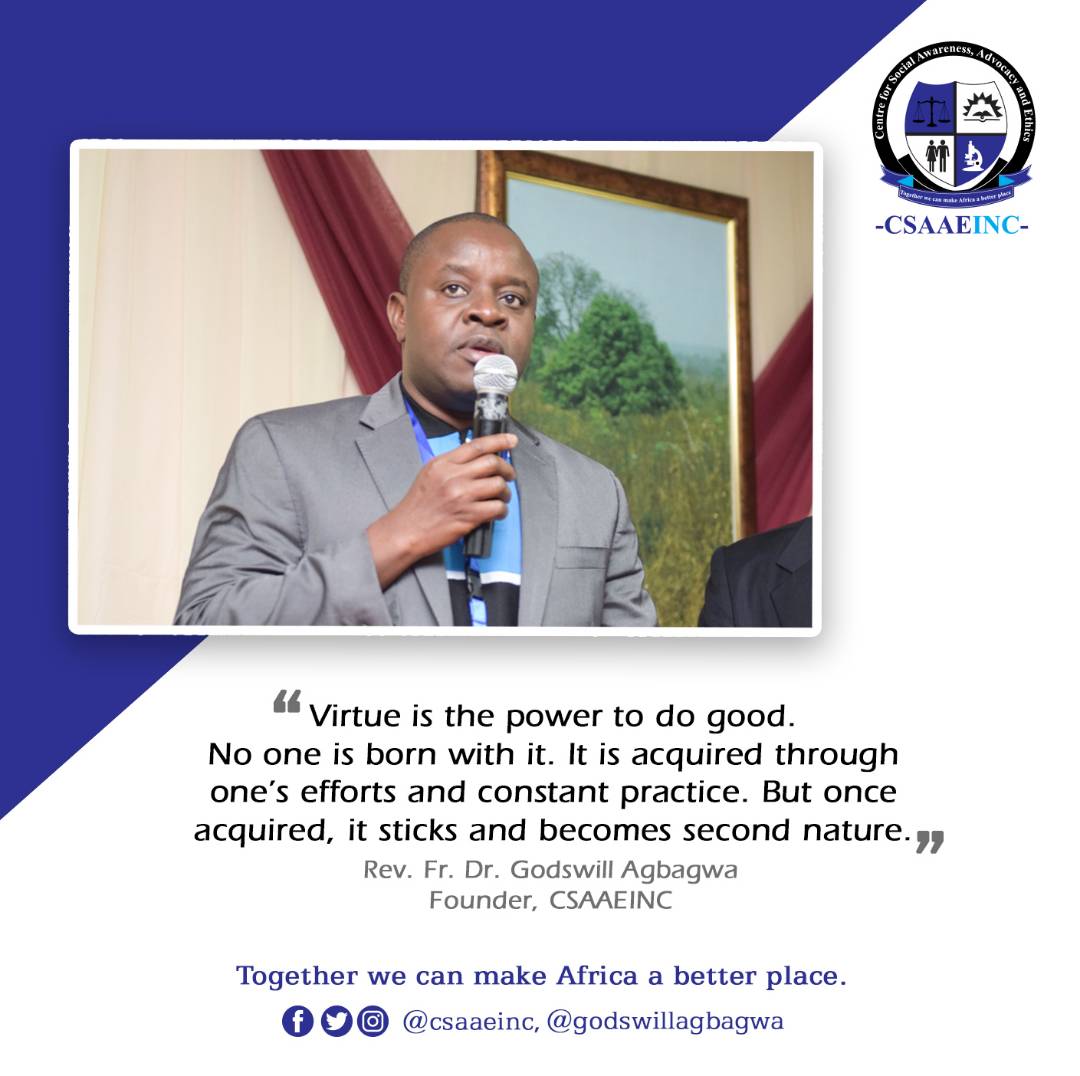 From the desk of CSAAEINC's Founder and President. 
Rev. Fr. Dr. Godswill Agbagwa.
#CSAAEINC