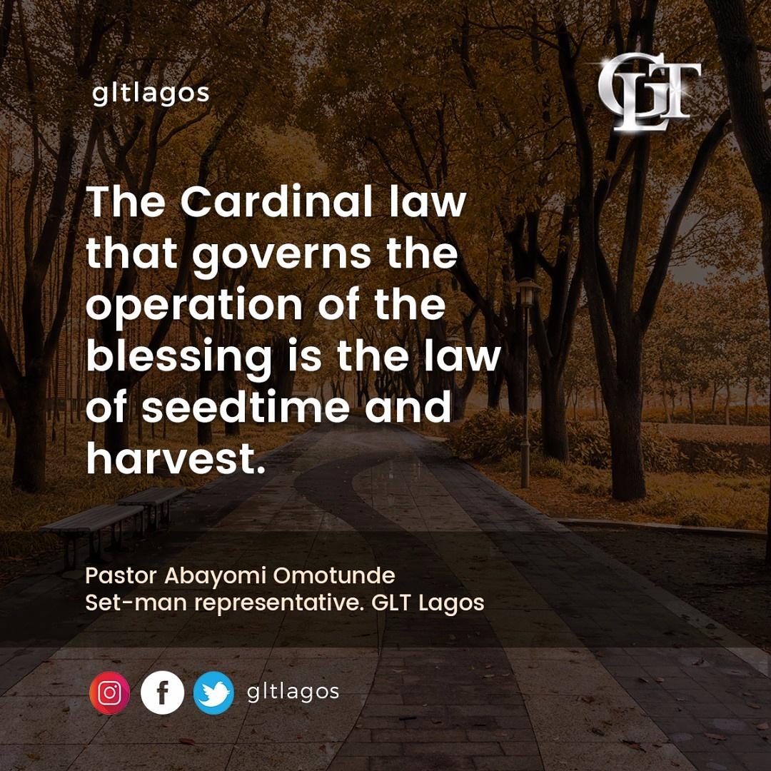 gltikeja's tweet photo. For every seed sown, there is an harvest; Sow the right seeds. #lawsofprosperity #abundantprosperity #gltlagos @PstYomiOmotunde @gltchurch https://t.co/Utaxa3aNGX