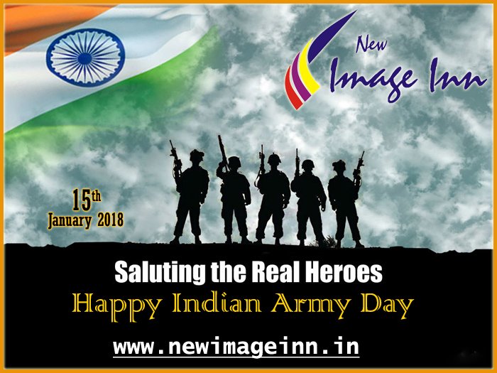 newimageinn's tweet photo. New Image Inn Team salutes our Indian Army on the occasion of Army Day 2018
 Visit Us: https://t.co/a28V1JRL8T
 #NewImageInn #IndianArmyDay2018 #HotelResort https://t.co/XXbhRTT9Qm