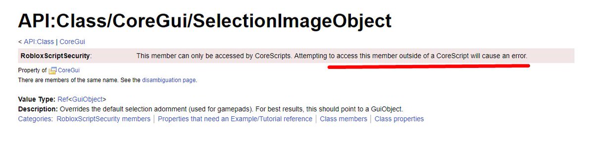Tigercaptain On Twitter I Just Set Every Image Text Button S Selectionimageobject To An Invisible Frame And It Works - roblox api class script