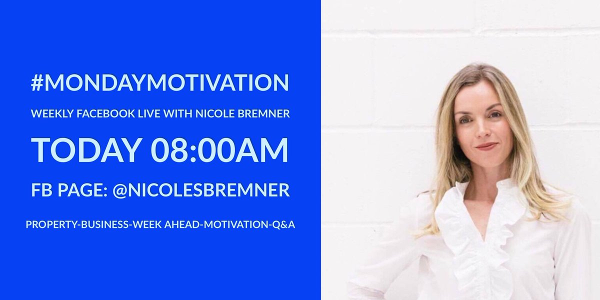 Partner up or go it alone? <a href="/NicoleBremner/">Nicole Bremner</a> discusses the pros and cons of both *8AM Today* live on FB #MondayMotivaton <a href="/E8_Developments/">EastEight</a>