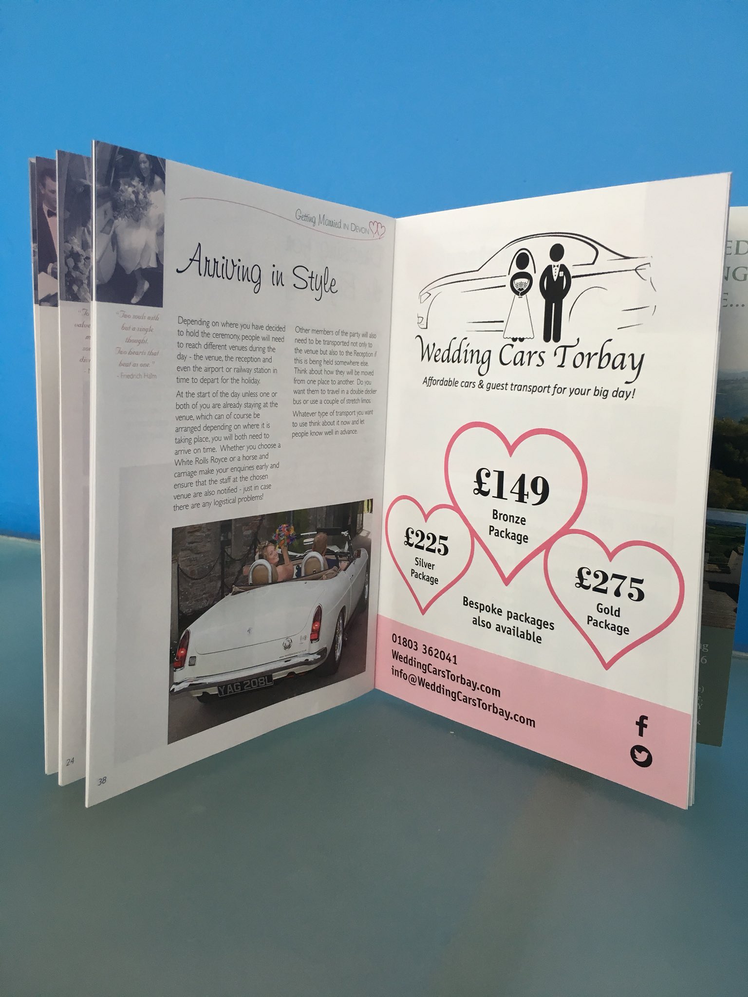 Wedding Cars Torbay On Twitter Our Advert Goes In To Print This