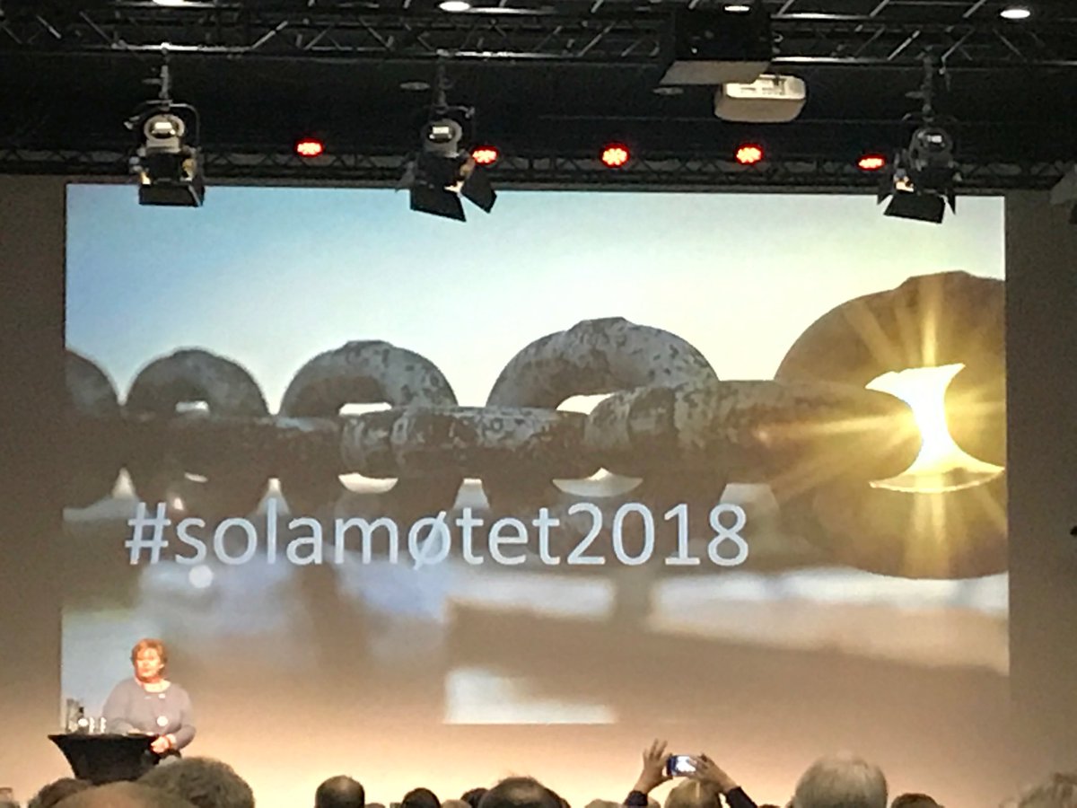 Opening address at #Solamøtet by #Norways #prime minister #Ernasolberg on the #changes needed for #sustainable societal welfare.  6 challenges including better #integration of #immigration #diversity as part of necessary future #Workforce .