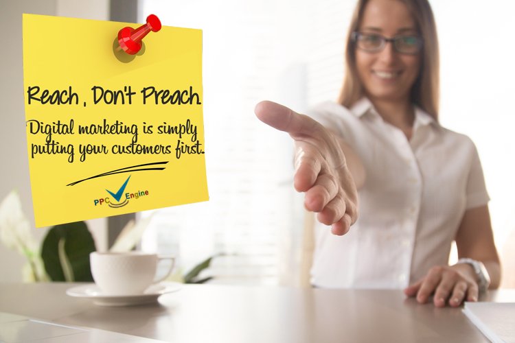 ppcengine's tweet image. Reach, don't preach.
Digital marketing is simply putting your customers first.
#marketing #DigitalMarketing #MarketingStrategy #marketingtips
