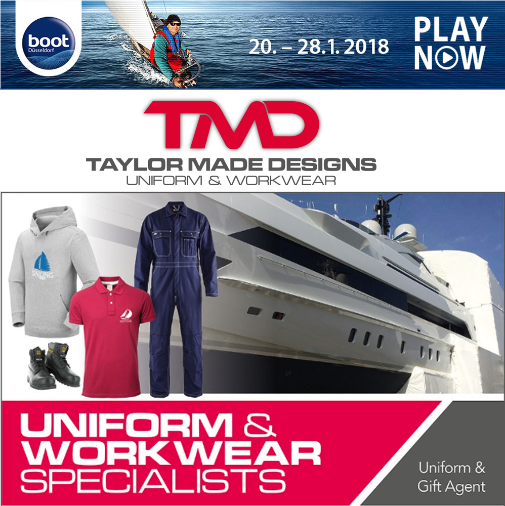 SY_CrewUniform's tweet photo. We're heading to Dusseldorf for @nonstopboot on 22nd/23rd Jan, then on to Lemwerder, Makkum, Kaag, Rotterdam and Oss.  Get in touch if you want to meet at any of these places!  +44 (0) 1202 473 311 https://t.co/pbsiCH19uv