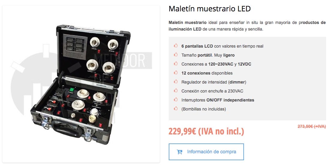 Hazte ya con tu maletín muestrario LED, la mejor manera de mostrar tus productos LED con valores en tiempo real medidordeled.com/maletin-muestr…