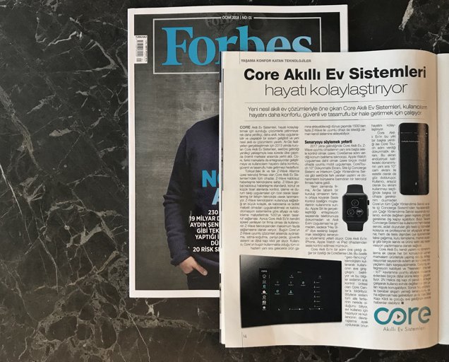 CoreAkilliEv's tweet photo. Core Akıllı Ev Sistemleri, Forbes Türkiye’nin Ocak sayısında… “Yaşama Konfor Katan Teknolojiler” bölümünde Core Akıllı Ev’e de yer veren Forbes Türkiye, bu ay harika bir sayı hazırlamış. Geç kalmadan dergiyi almayı unutmayın!.. https://t.co/O62uXqPX4I