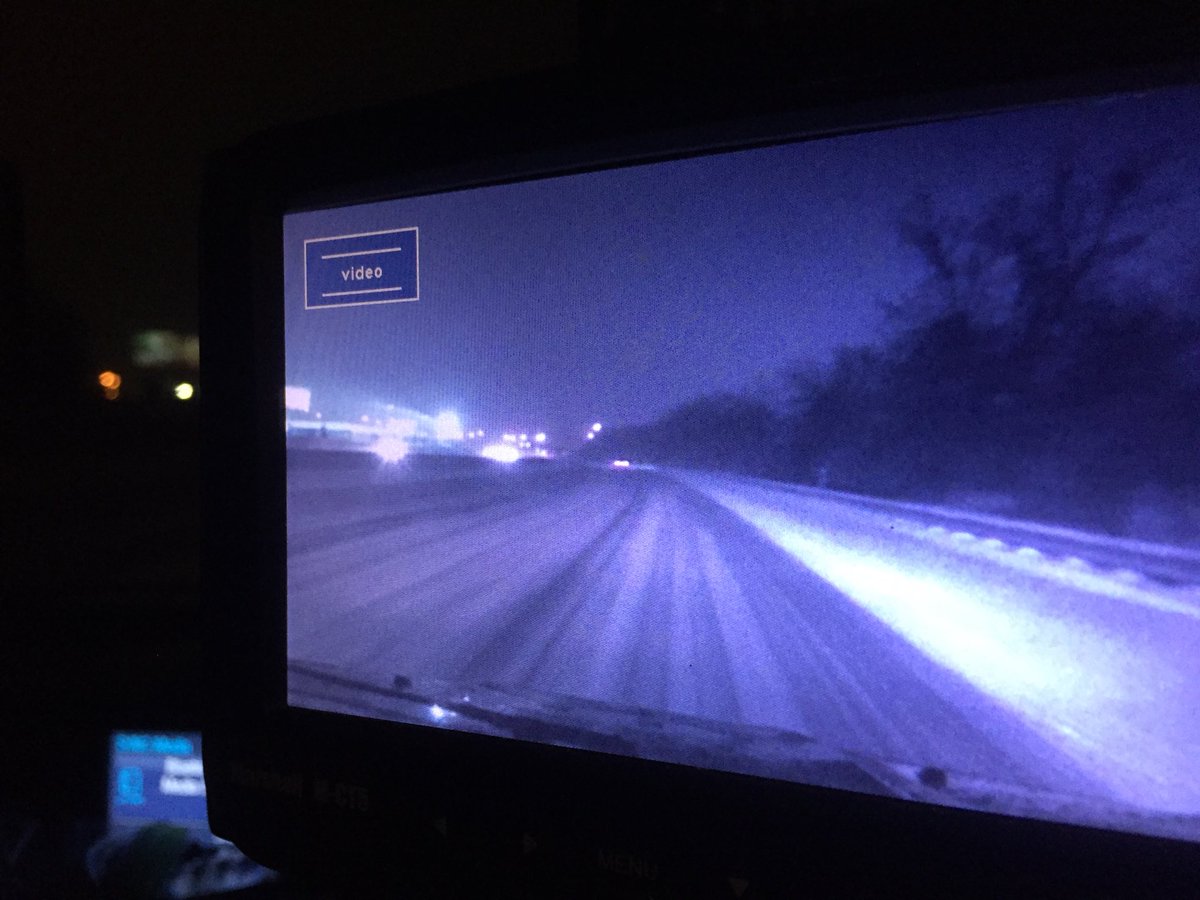 TriciaHarteTV's tweet image. Back in #drivecam this AM watching highway conditions. It’s VERY hard to see the lines on the road @indy_traffic