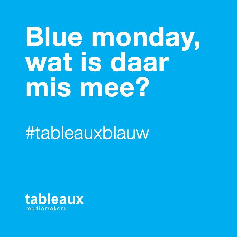 #bluemonday 💙