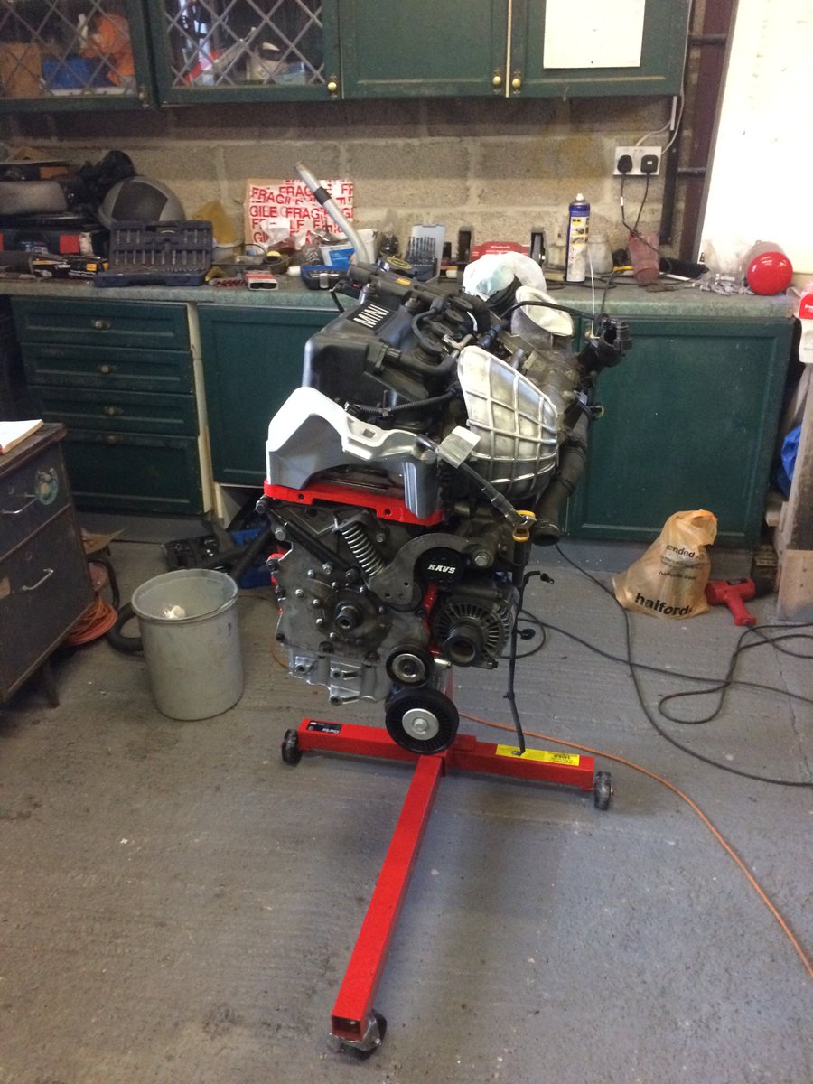 thriveracing's tweet image. The winter refresh is going well.  The new SC engine might be in next weekend, roll cage is painted, new battery and wiring is coming on.  Parts to fit though - LSD, lightweight flywheel and new clutch, vibra tech mounts, crank pulley.