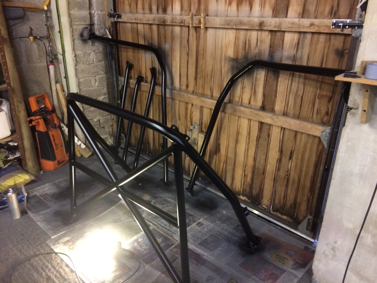 thriveracing's tweet image. The winter refresh is going well.  The new SC engine might be in next weekend, roll cage is painted, new battery and wiring is coming on.  Parts to fit though - LSD, lightweight flywheel and new clutch, vibra tech mounts, crank pulley.