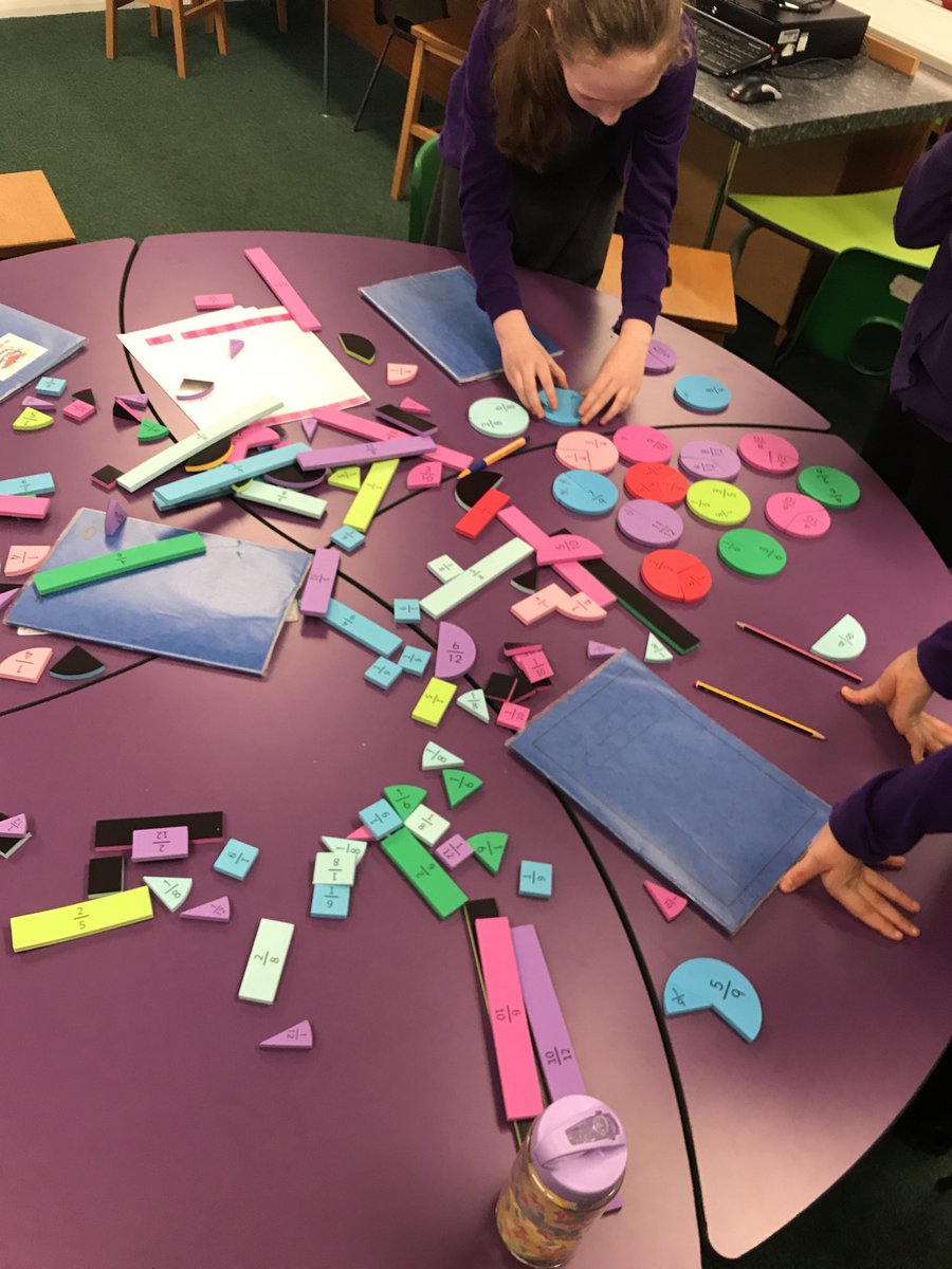 Heathhayesacad2's tweet image. It’s all about fractions in Year 6 today 😊