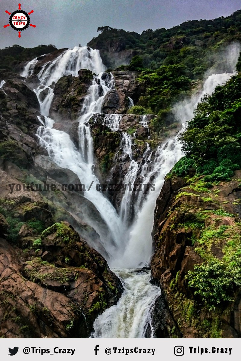 #doodhsagarfalls #doodhsagar #Goatrip #Goa #Monsoons #Bikeride #Mustvisitplaces #Waterfall #ChennaiExpress #CrazyTrips #ShotonNikon #D5500 Shot by @ashish_324 @NikonIndia @TourismGoa