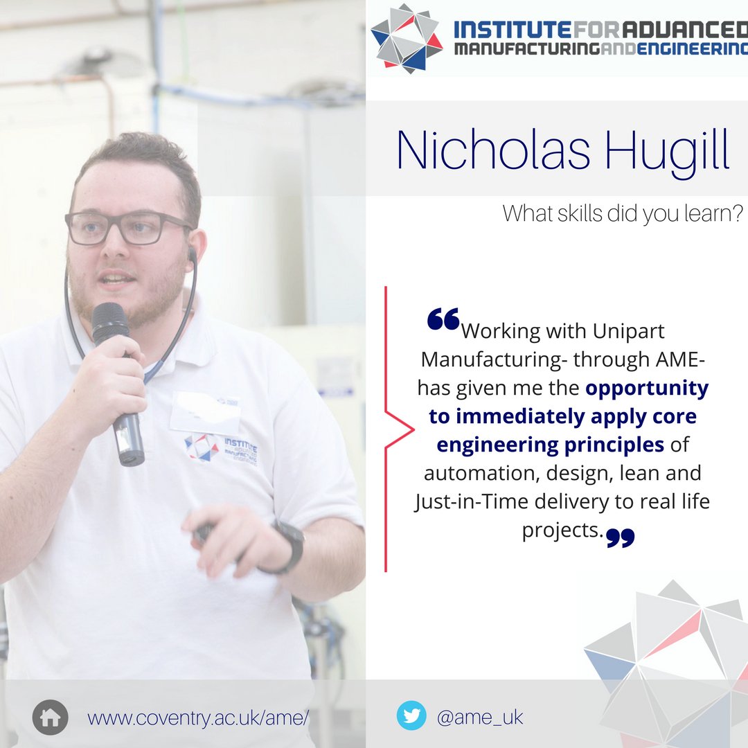 AME (@ame_uk) on Twitter photo AME provides students with valuable opportunities, resulting in producing industry-ready graduates #UKmfg #skills <a href="/UnipartMfg/">Unipart Manufacturing</a> AME provides students with valuable opportunities, resulting in producing industry-ready graduates #UKmfg #skills <a href="/UnipartMfg/">Unipart Manufacturing</a>
